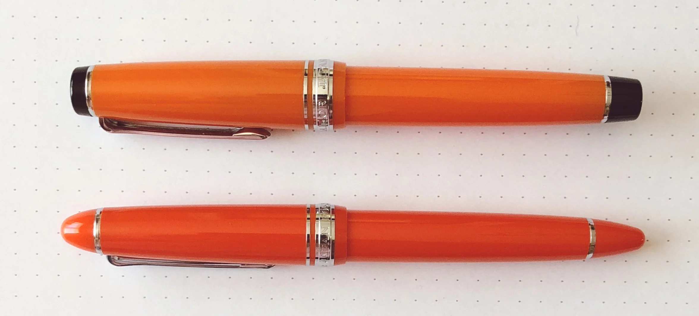 セーラー万年筆1911  Tangerine 細字F Sailor 1911 Standard Royal Tangerine Fountain Pen Review